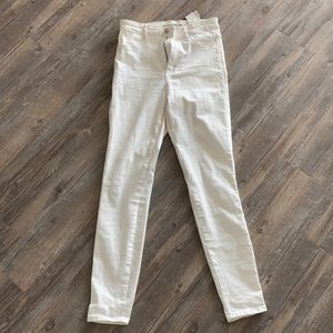 Zara White high waisted jeans